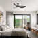 Kemp 52" 3 -ABS-Blade Propeller Modern Ceiling Fans no Light and with Remote Control