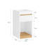 Quinessa 65cm W Manufactured Wood Bedside Table