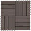 vidaXL 30 cm L x 30 cm W Outdoor Deck Tile