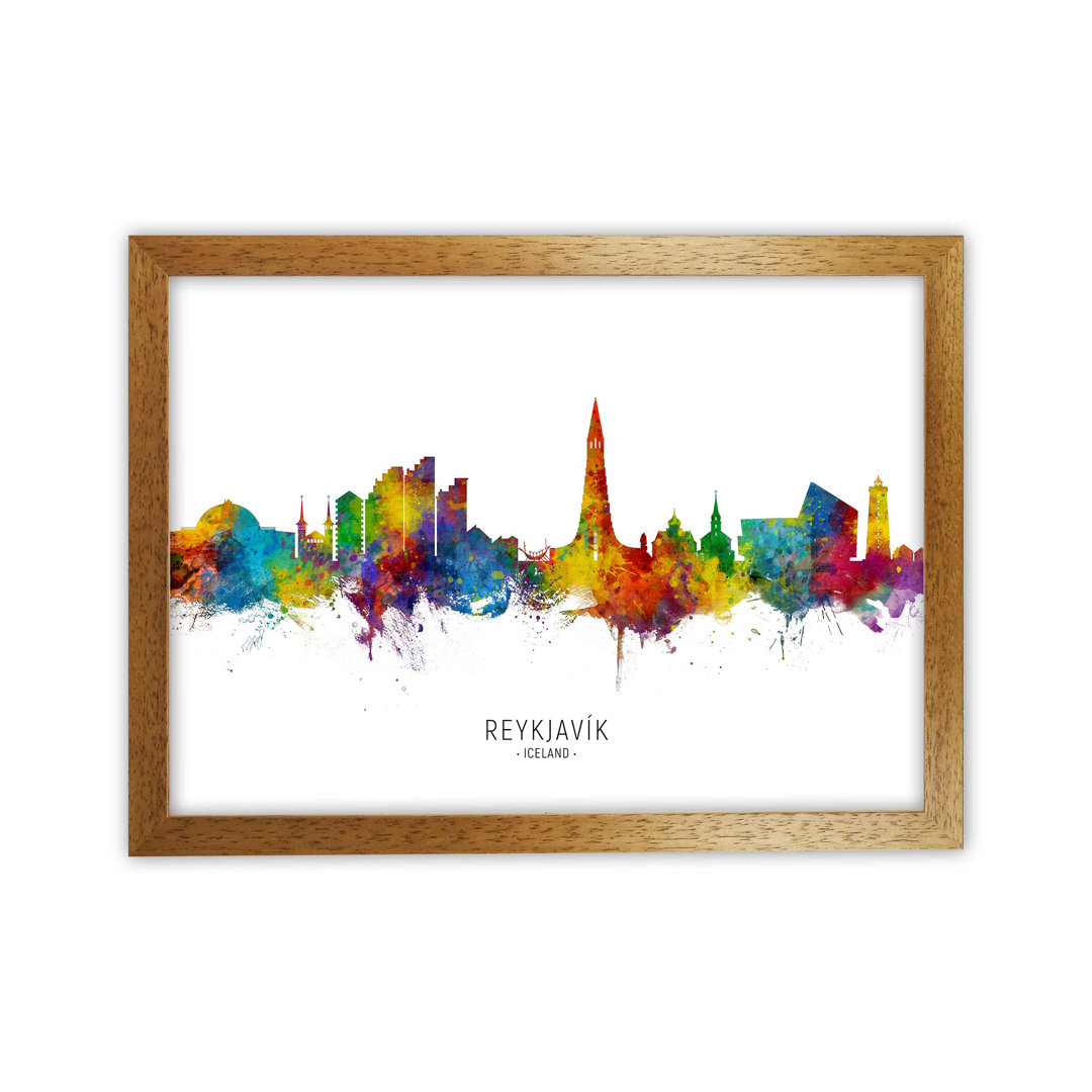 Reykjavik Iceland Skyline by Michael Tompsett - Print