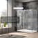68'' W 78'' H Frameless Rectangle Shower Enclosure