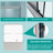 Adjustable 56-60 Inch Wide Semi-Frameless Bathtub Shower Door With 1/4 Inch Tempered Glass And Explosion-Proof Film, Ideal For Modern Bathrooms, Shower Door-123698891