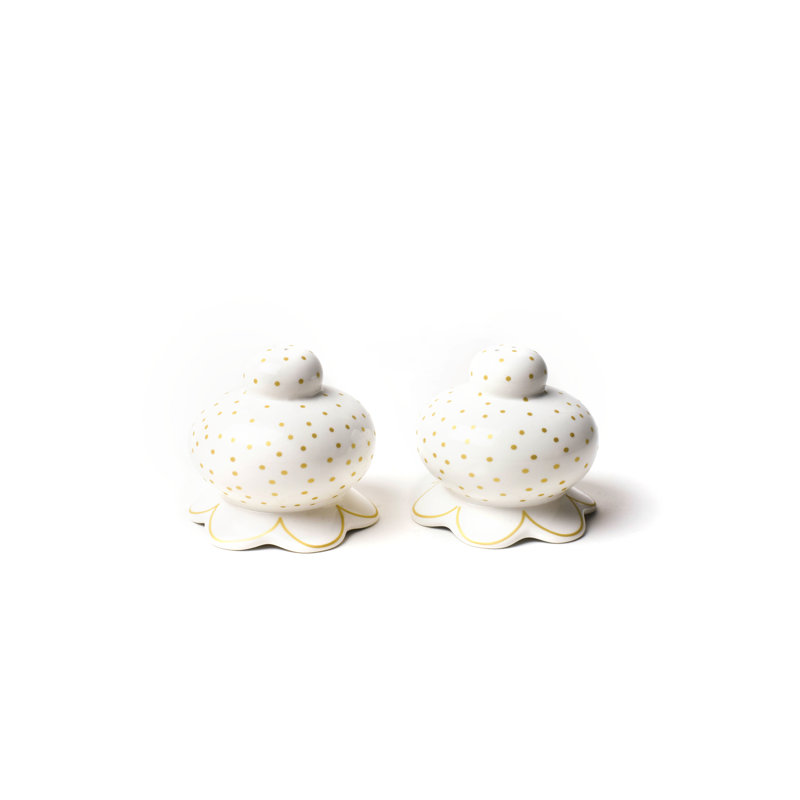 Ensemble de salière et poivrière Deco Gold