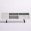 Liberty 71" Mid-Century Modern TV Stand with 4 Shelves and 1 Drawer for TVs up to 65" in White-28752320