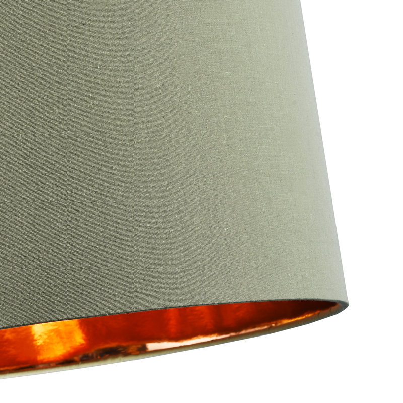 Cotton Drum Lamp Shade ( Screw On ), 20" H x 30" W x 30" D, Green