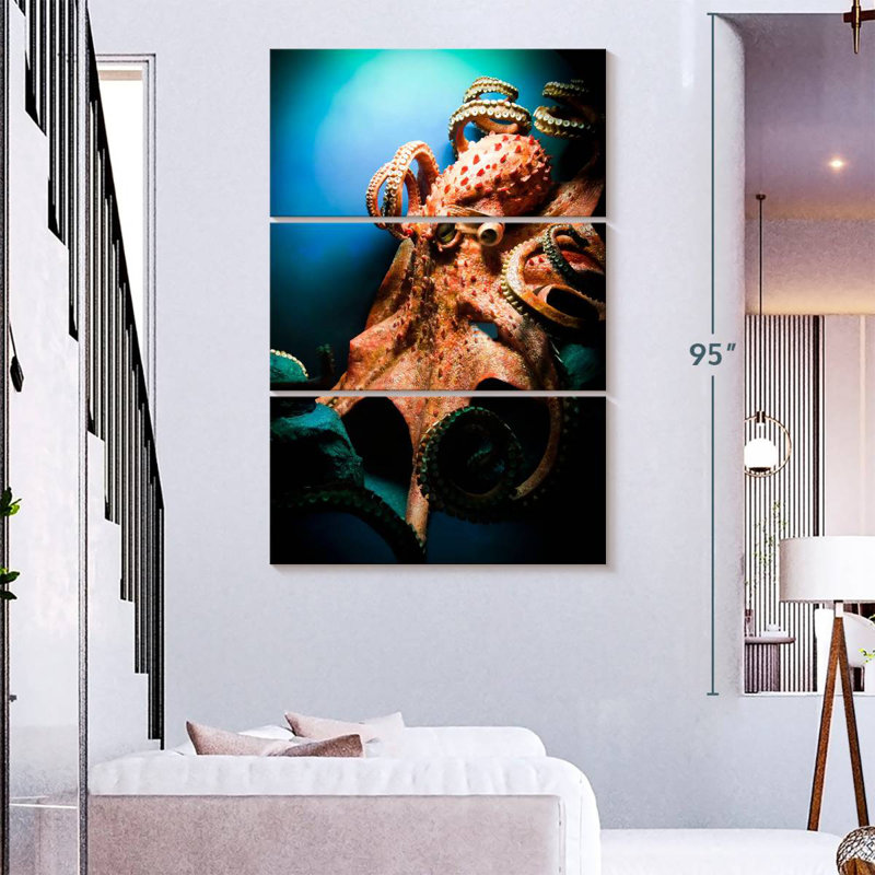Brampt Powerful Octopus, 74" H x 48" W