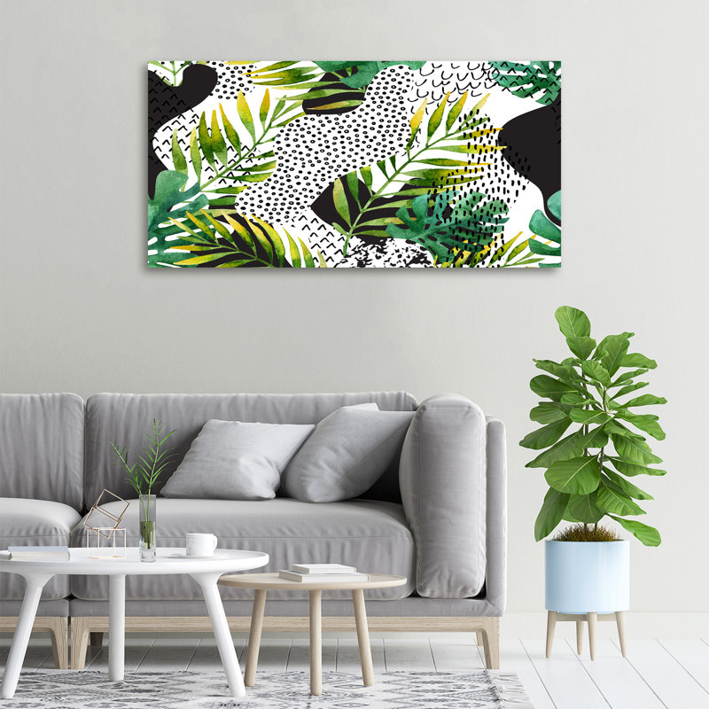 Tropical Leaves - Wrapped Canvas Print