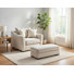 Ensemble de chaise et repose-pieds Hifza