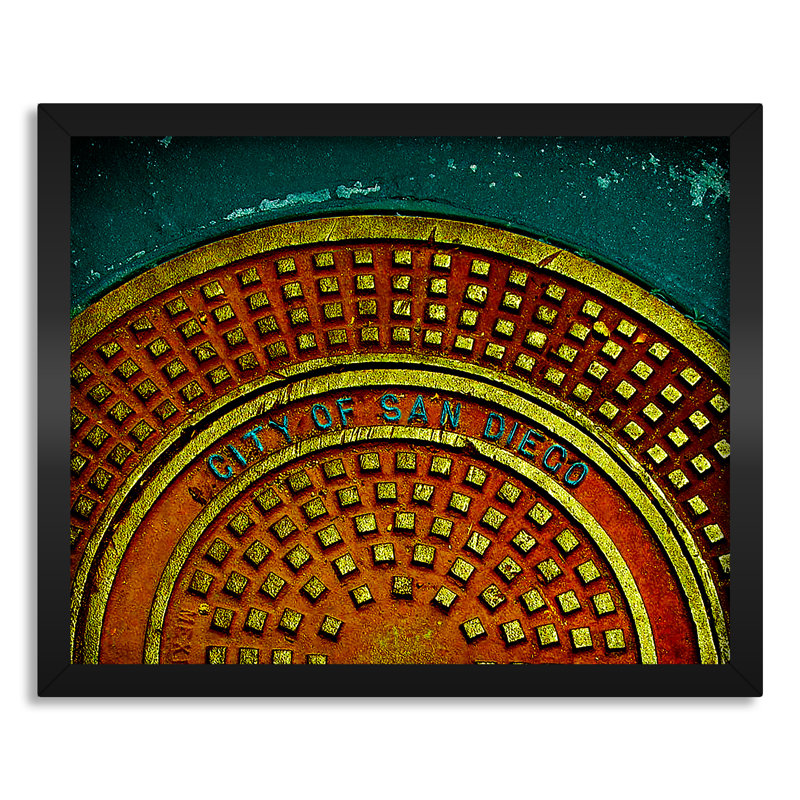 San Diego - Canvas Print, 16" H x 20" W x 0.75" D, Black Framed Canvas