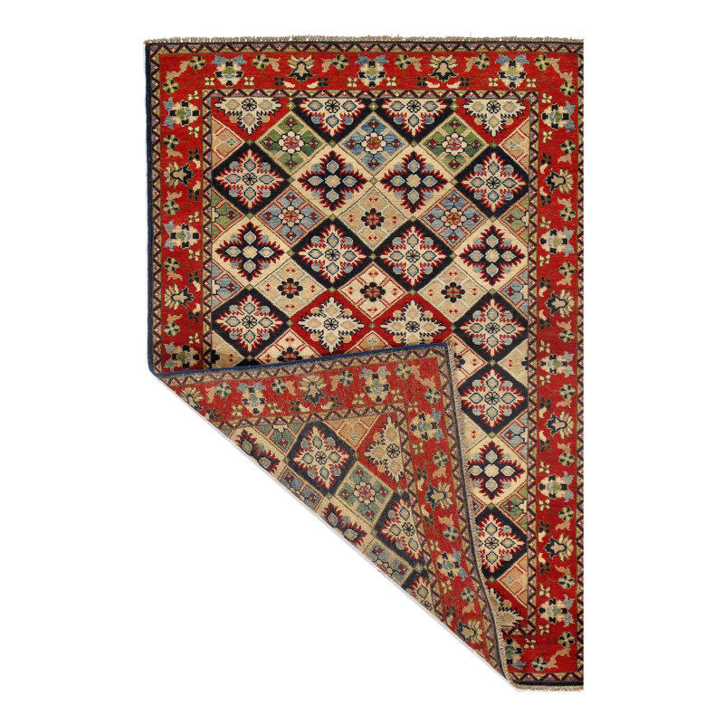 Kazak One-of-a-Kind 4' x 6' Hand Knotted Area Rug