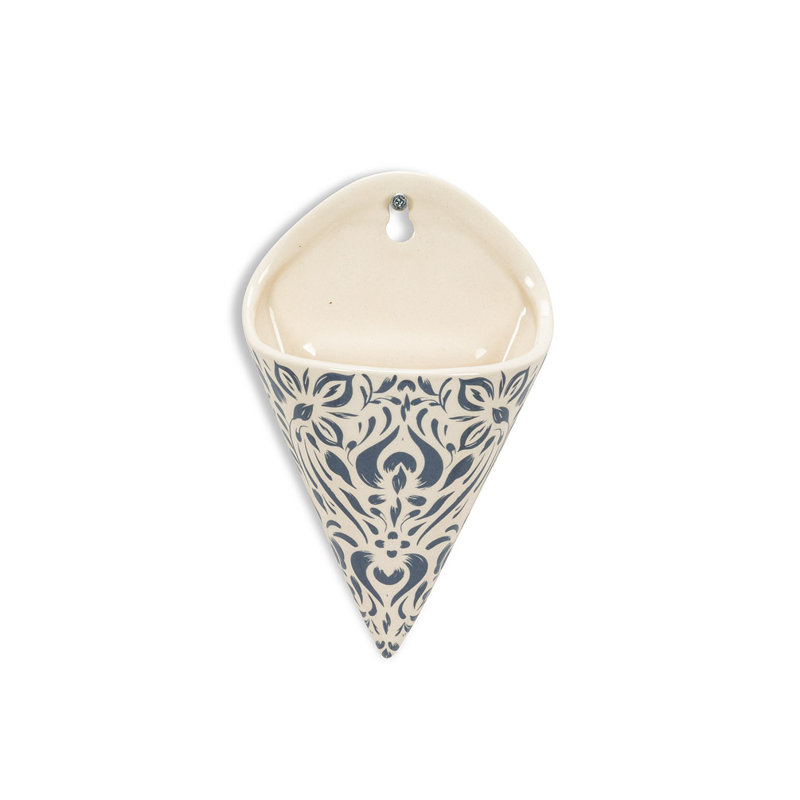 Vase mural en céramique 7 po Cayley-Jade