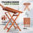 Aiden Eucalyptus Fliptop Outdoor Bistro Table