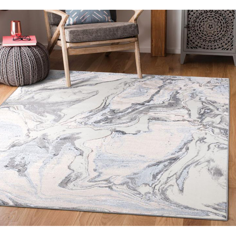 Mariselys Abstract Indoor / Outdoor Area Rug, Rectangle 50cm x 80cm