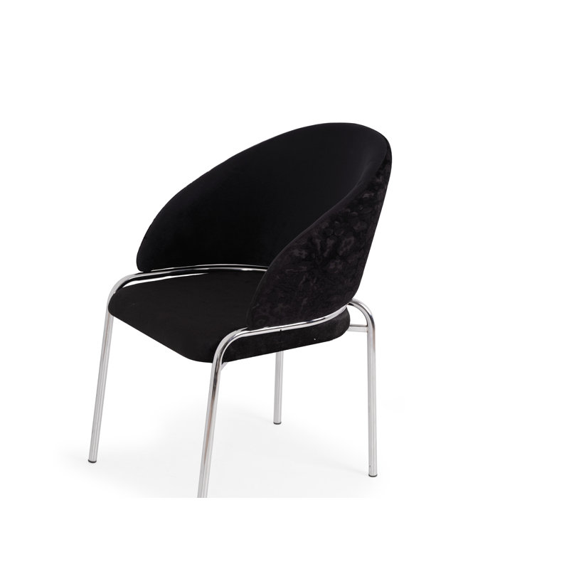 Chaise de salle à manger Sirah, Noir, noir, noir, noir