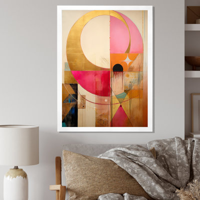 Golden Moon Dreams Retro Illustration - reproduction sur toile