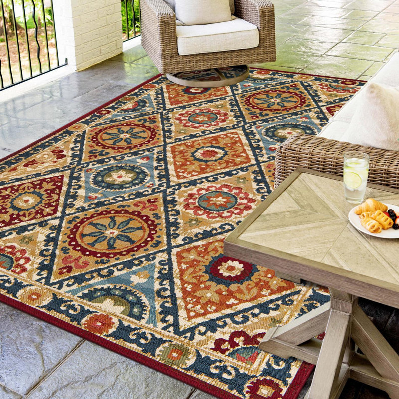 Aura Hower Indoor/Outdoor Area Rug, Rectangle 9' x 12'