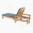 Outdoor Wood Chaise Lounge