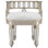 Rebecca Mirrored 21"W Vanity Stool