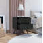 Table de chevet avec pieds Harpin, table de chevet, table de chevet, tables de bout pour la chambre à coucher-353872352