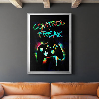 «Gamer Tag I», reproduction encadrée de qualité supérieure - prête à être accrochée