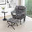 Upholstered Lazy Chair with Ottoman,Modern Comfy Lounge Sofa Chair with Armrest and a Side Pocket-259641552