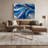 Lyrical Abstraction 88 Blue Canvas Wall Art-534332348