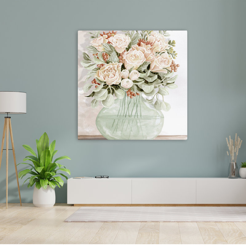 Art floral contemporain «Heaven Scent», H 48 po x l 48 po