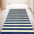 Breakwater Bay Ainash Stripe Navy Washable Floor Mat-1342944266