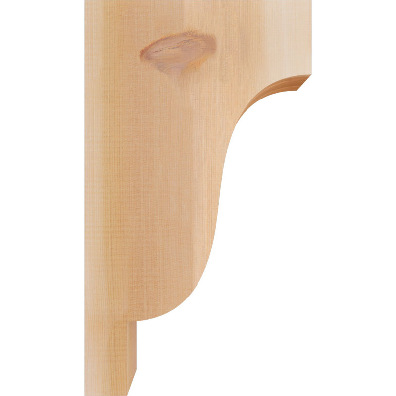 Newport Corbel, H 20 po x l 3,5 po x P 12 po, Cèdre rouge, Lisse