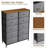 Sorbus 10 Drawers Dresser with Steel Frame and Fabric Bins-2138206949