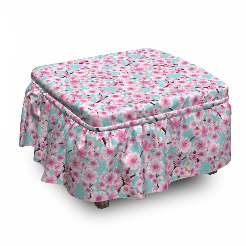 Housse pour repose-pieds kwanzan tree