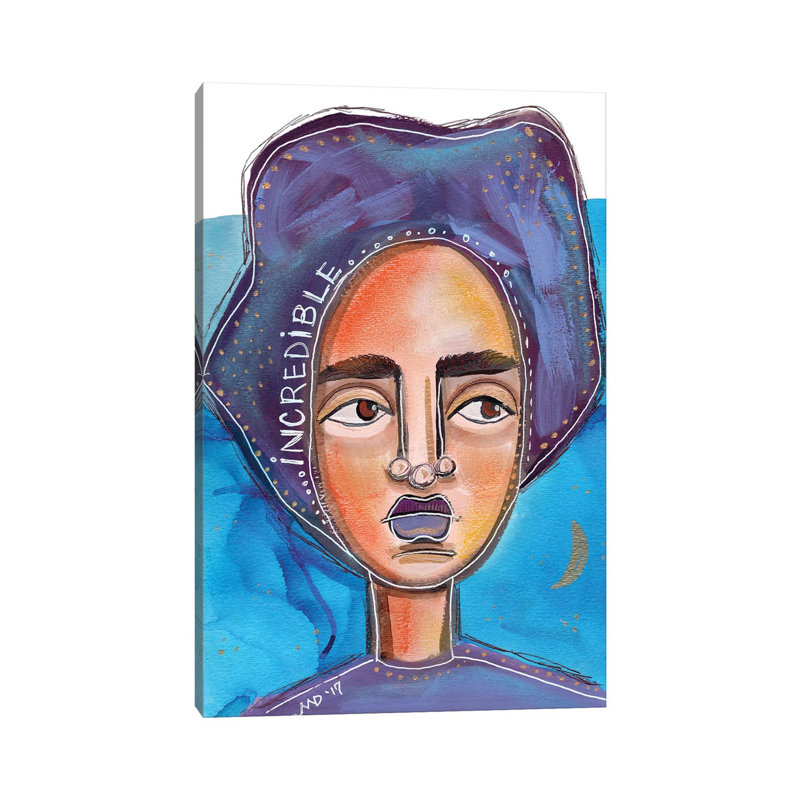 Incredible by Akaimi The Artist - Wrapped Canvas Print, 20.32 cm H x 30.48 cm W