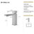 7.11" CUPC Certified Single Handle Bathroom Sink Faucet-118546126