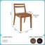 Chaise d'appoint en bois massif à lattes Brevard-529457719