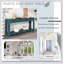 Console spacieuse avec tiroirs de rangement et tablette inférieure pour l'entrée et le couloir, parfaite pour organiser et décorer-1271840026