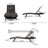 East Village Outdoor Wicker Chaise Lounge Set with Table-261389855