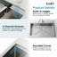 Évier de cuisine en acier inoxydable, bol simple de 30 po x 22 po, lavabo sur pied fait à la main brossé, avec planche à découper, passoire, grille, SS-BR-08