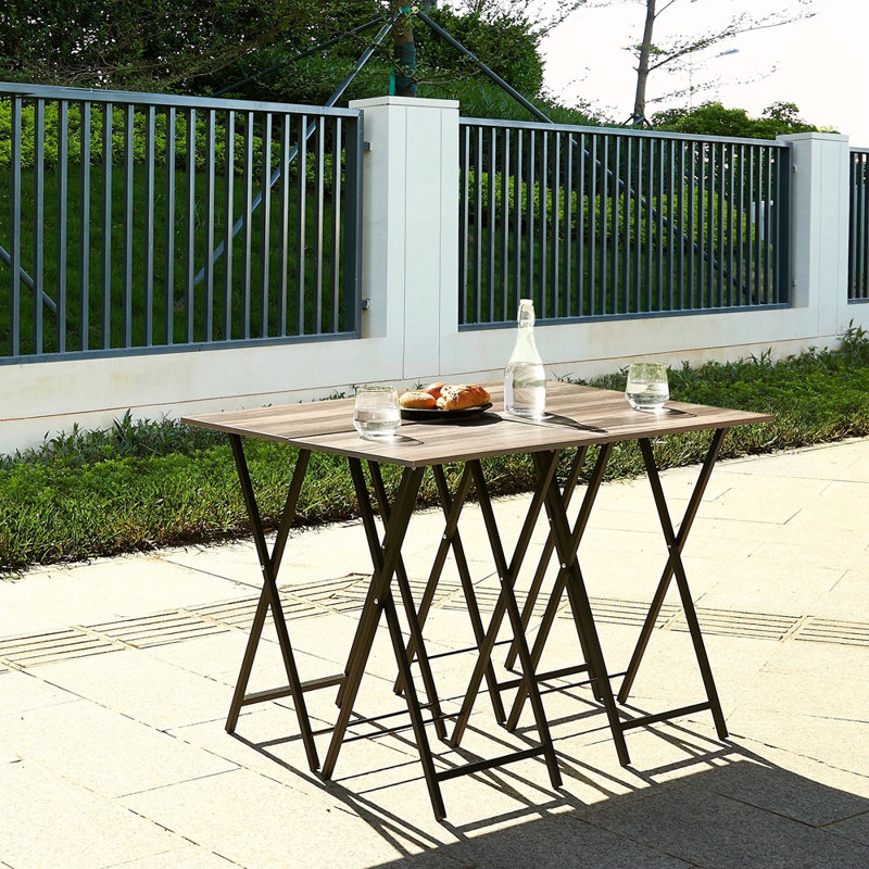 TV Trays For Eating Set Of 4 With Stand,Folding TV/Snack Tray Table Set,Folding TV Dinner Tables For Small Space