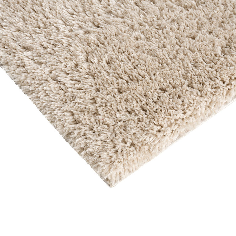 Soft Shag Polyester Area Rug, Rectangle 6'6" x 9'