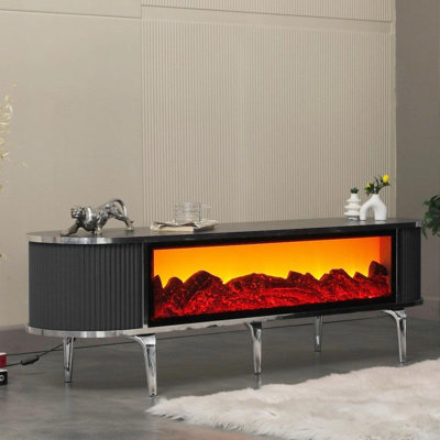 TV Stand Fireplace for TVs up to 88" Fireplace