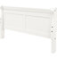 Twin Platform Bed - Solid Wood Build In White With Headboard/ Constructed Head/
