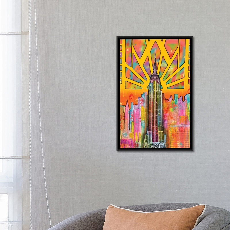 «ESB», reproduction d'impression sur toile, H 26 po x l 18 po x P 1,5 po, Toile encadrée noire, Pas de tapis