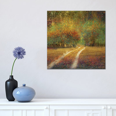 Bright Cottonwoods 1 Piece Wrapped Canvas Painting