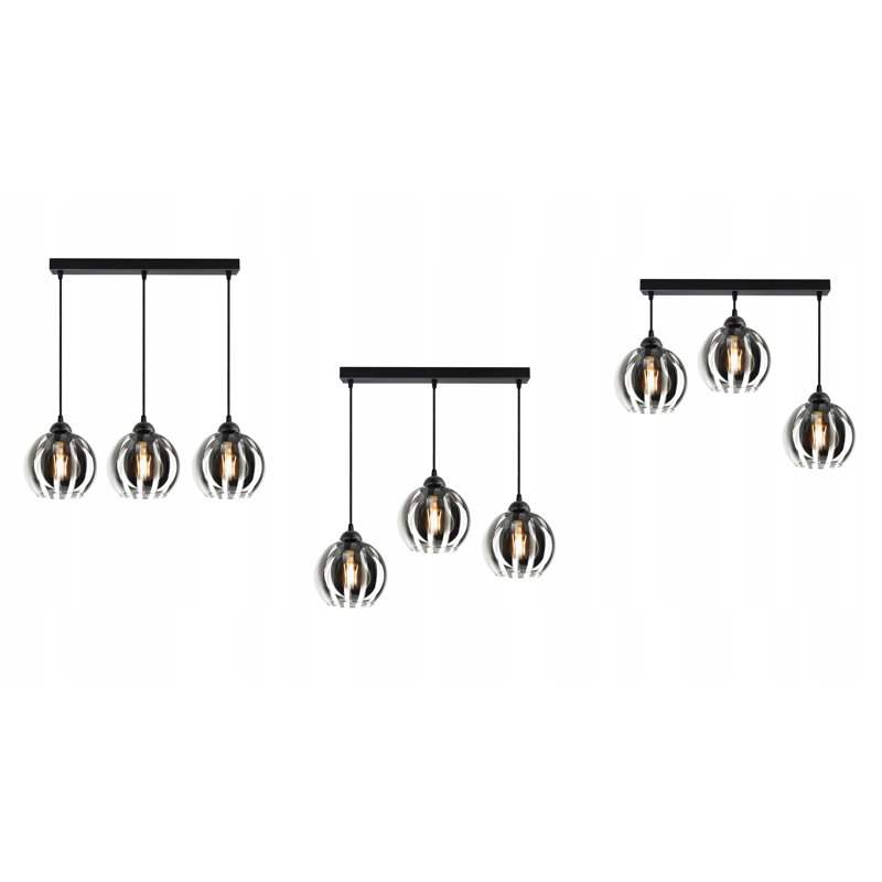 Anderegg 3 - Light Black Kitchen Island Pendant