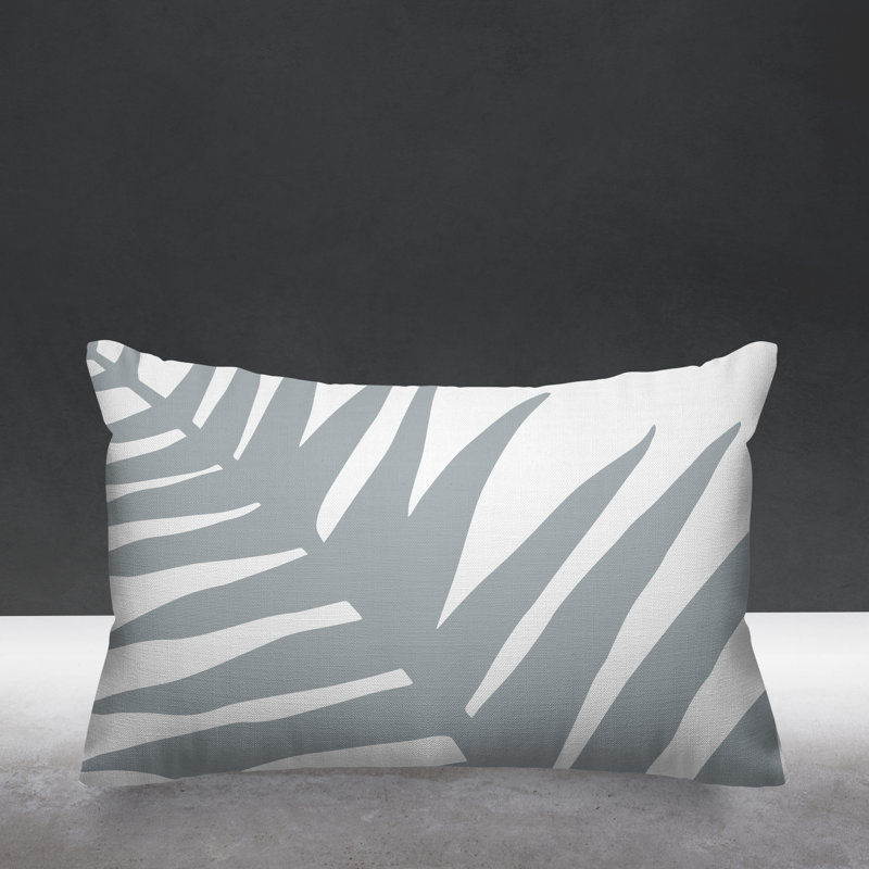 Housse et insert de coussin rectangulaire Fielding, Gris