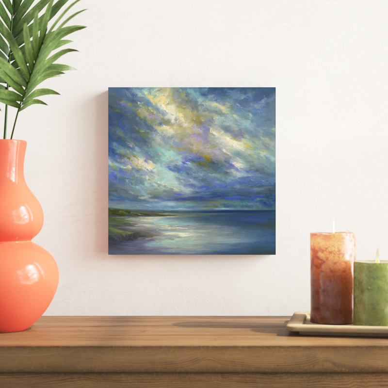 «Drifting Winds» - peinture sur toile tendue, H 12 po x l 12 po x P 1,25 po