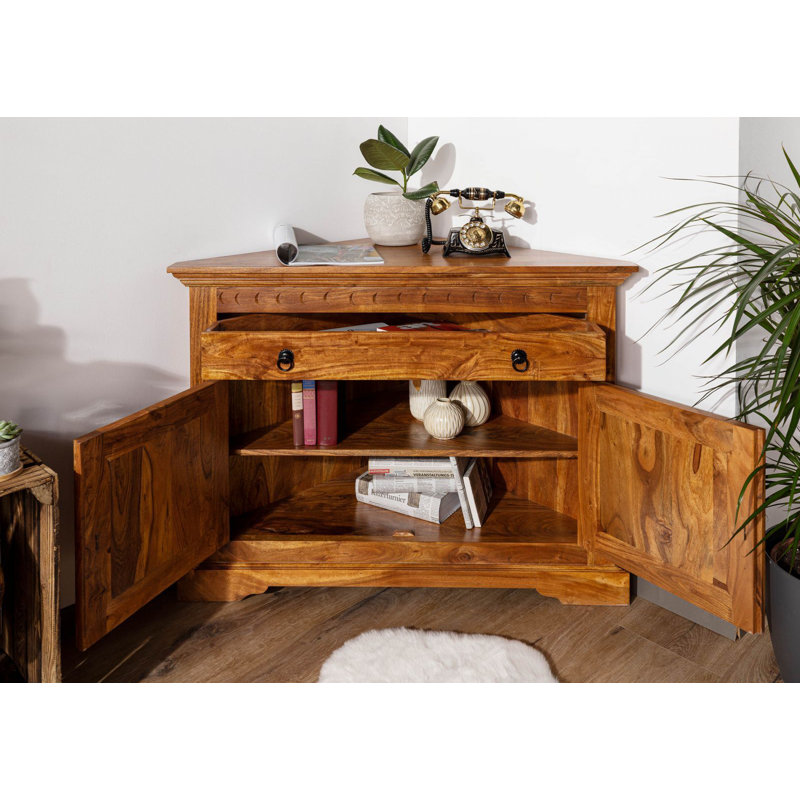 Oxford Solid Wood 107cm W 1 - Drawer Chest of Drawers, Honey