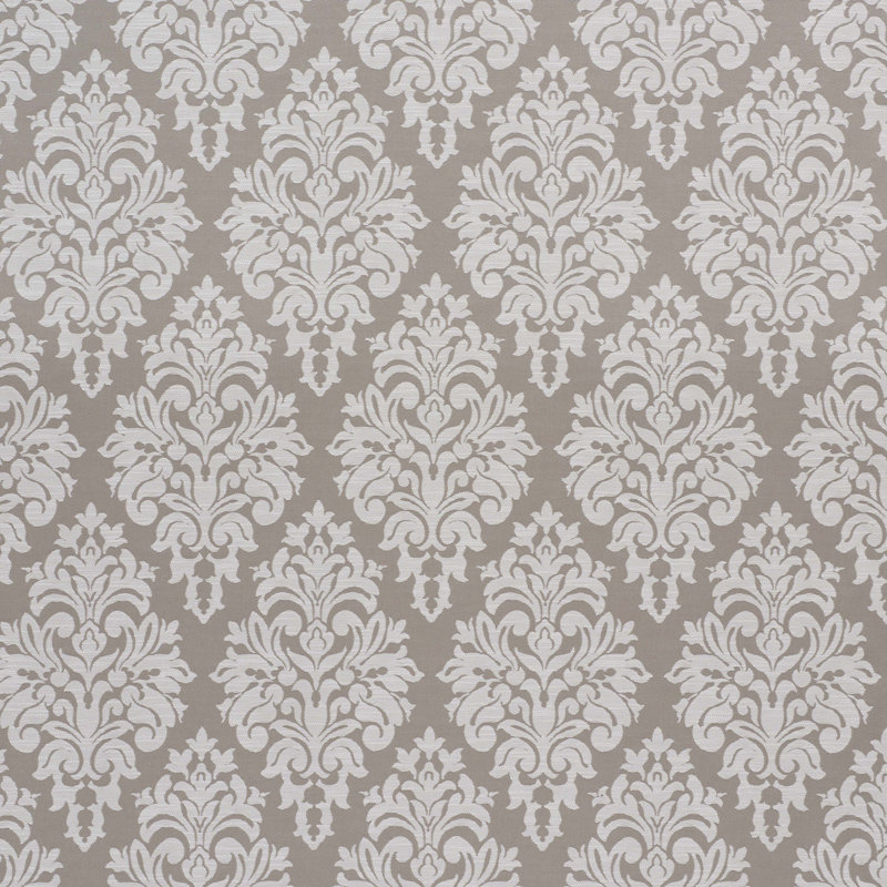 Dauphine Damask Indoor/Outdoor Fabric, Taupe
