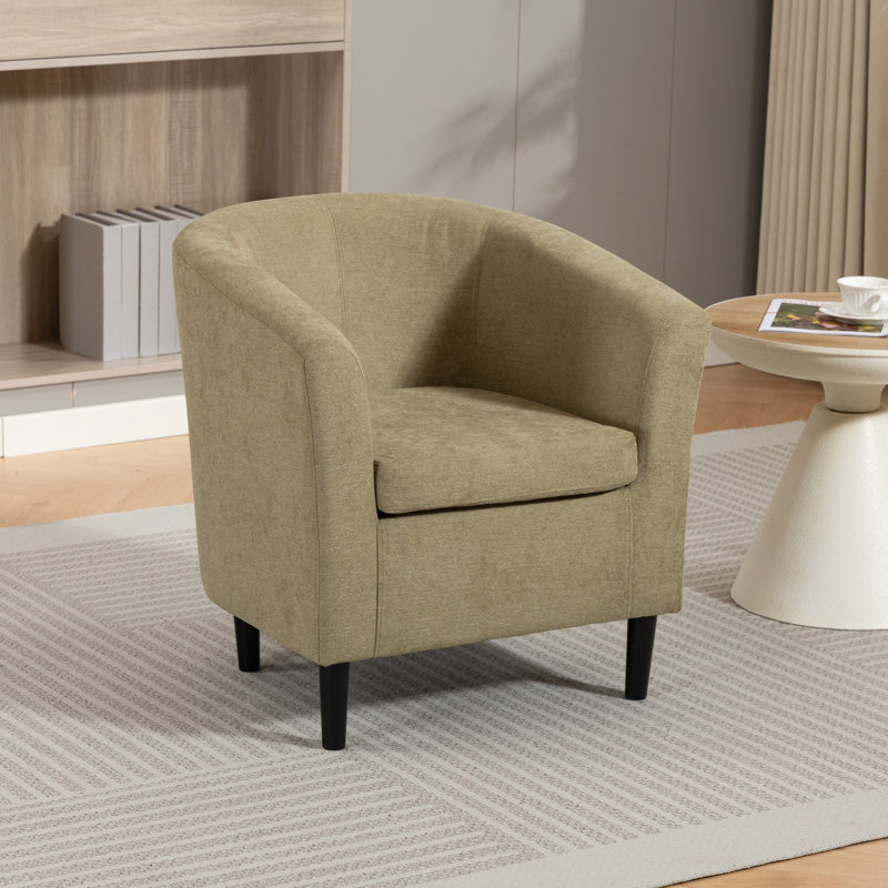 Upholstered Armchair, Green