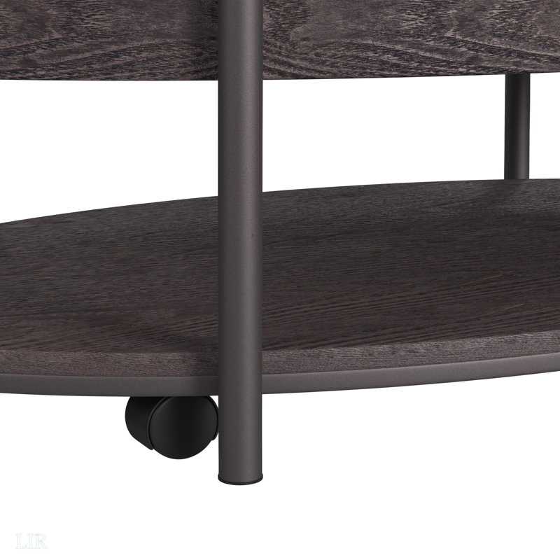Ensemble de tables d'appoint 2 pièces en blanc et brun-table basse et table de bout, table de bout